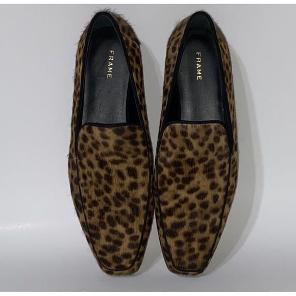 Verona Shoes - Frame Women's Le Verona Calf Hair Leather Loafers Slip On Size 37.5 US 7 $478